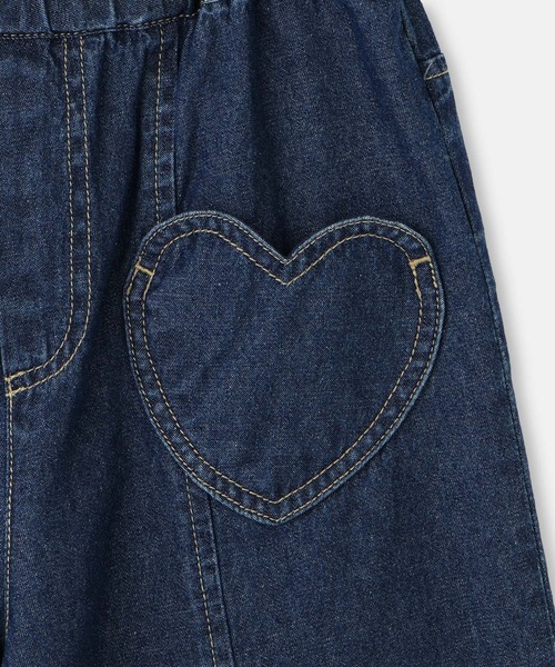 ROPE' PICNIC（ロペピクニック）の「【KIDS/キッズ】ハートポケットストレートワイドデニムパンツ（デニムパンツ・キッズ・サックスブルー/ネイビー・L/M/S）」の14枚目の写真