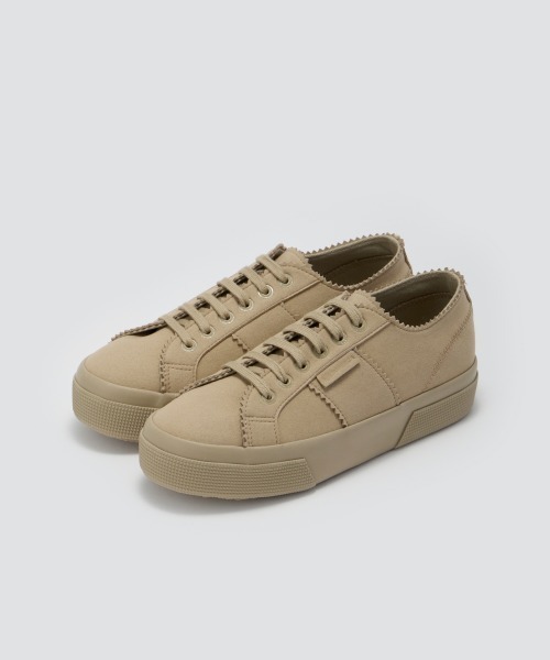 PELLICO(ペリーコ)の「【PELLICO×SUPERGA】 撥水 スウェードスニーカー 3.5cm BEIGE(スニーカー・レディース・ベージュ・35/39/38/37/36)」の1枚目の写真