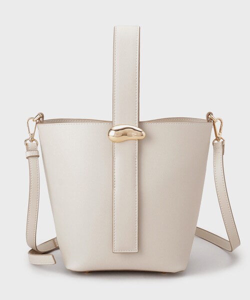 THE SHOP TK （ザ ショップ ティーケー ）の「ワンハンドルバッグ（ショルダーバッグ・レディース・ブラウン系その他/アイボリー・00）」の4枚目の写真