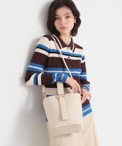 THE SHOP TK （ザ ショップ ティーケー ）の「ワンハンドルバッグ（ショルダーバッグ・レディース・ブラウン系その他/アイボリー・00）」の17枚目の写真