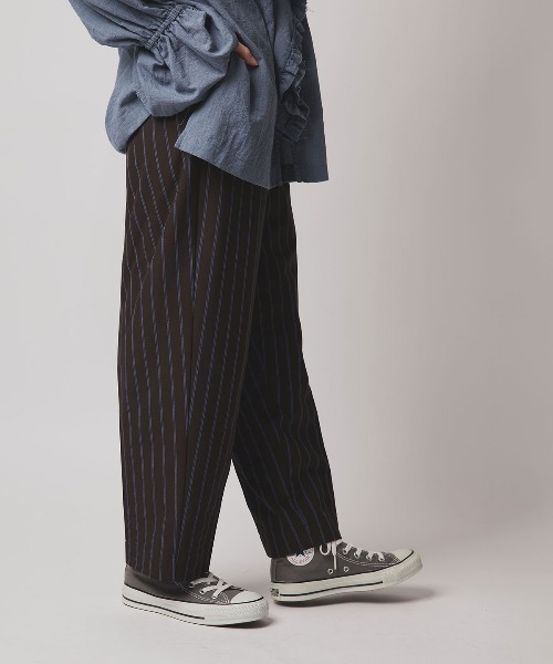 W:Huku(フーク)の「【W:Huku / ソフトタッチツイル】タック テーパード パンツ / Soft-Touch Twill Tucked Tapered Pants(スラックス・レディース・ブラック/ブラウン系その他/グレー系その他/ベージュ系その他・FREE)」の12枚目の写真
