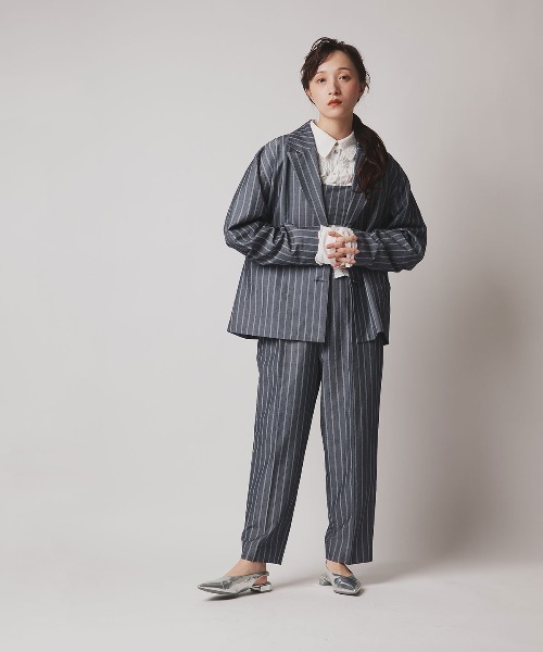 W:Huku(フーク)の「【W:Huku / ソフトタッチツイル】タック テーパード パンツ / Soft-Touch Twill Tucked Tapered Pants(スラックス・レディース・ブラック/ブラウン系その他/グレー系その他/ベージュ系その他・FREE)」の16枚目の写真