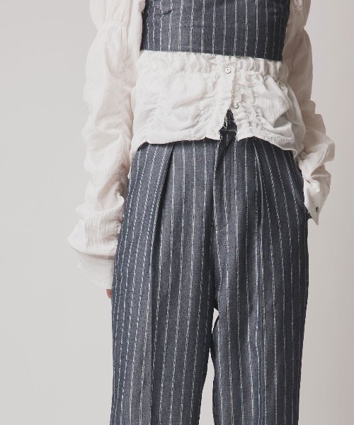 W:Huku(フーク)の「【W:Huku / ソフトタッチツイル】タック テーパード パンツ / Soft-Touch Twill Tucked Tapered Pants(スラックス・レディース・ブラック/ブラウン系その他/グレー系その他/ベージュ系その他・FREE)」の20枚目の写真
