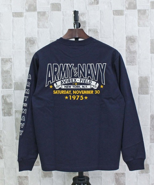 AVIREX(アヴィレックス)の「ARMY VS NAVY GAME DAY L/S T-SHIRT(Tシャツ/カットソー・メンズ・ホワイト/ネイビー/チャコールグレー・XXL/XL/L/M)」の3枚目の写真