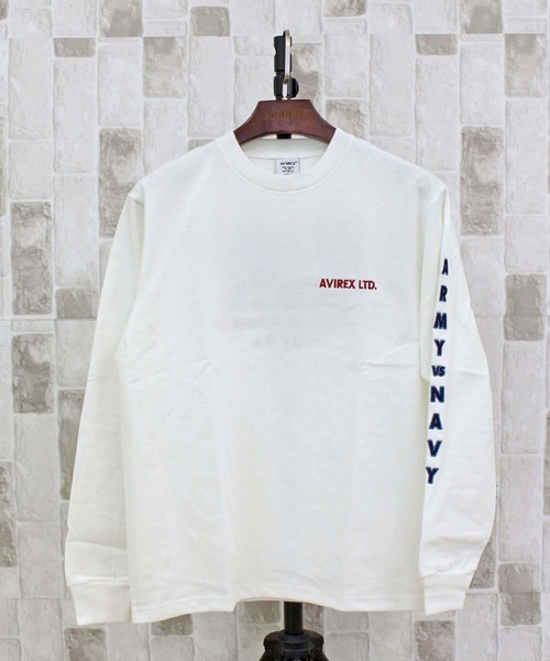 AVIREX(アヴィレックス)の「ARMY VS NAVY GAME DAY L/S T-SHIRT(Tシャツ/カットソー・メンズ・ホワイト/ネイビー/チャコールグレー・XXL/XL/L/M)」の4枚目の写真