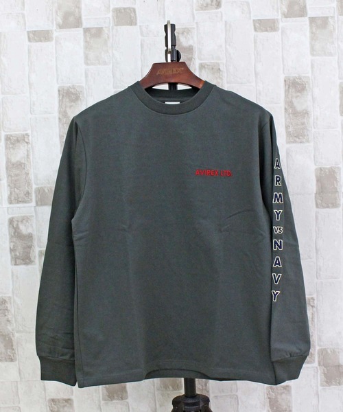 AVIREX(アヴィレックス)の「ARMY VS NAVY GAME DAY L/S T-SHIRT(Tシャツ/カットソー・メンズ・ホワイト/ネイビー/チャコールグレー・XXL/XL/L/M)」の7枚目の写真