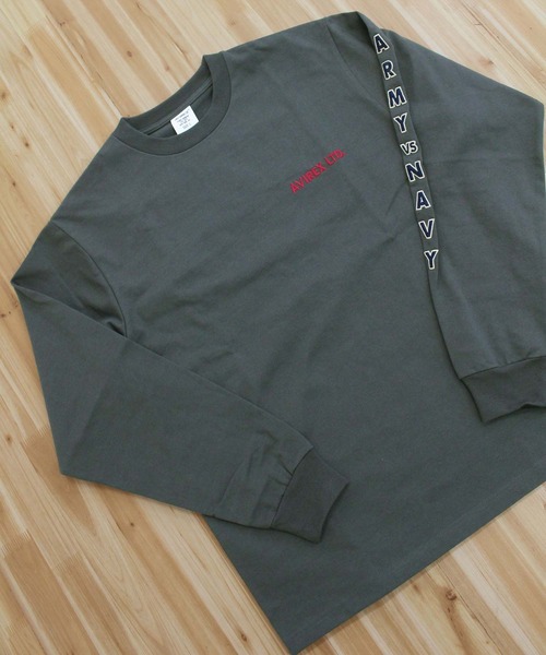 AVIREX(アヴィレックス)の「ARMY VS NAVY GAME DAY L/S T-SHIRT(Tシャツ/カットソー・メンズ・ホワイト/ネイビー/チャコールグレー・XXL/XL/L/M)」の8枚目の写真