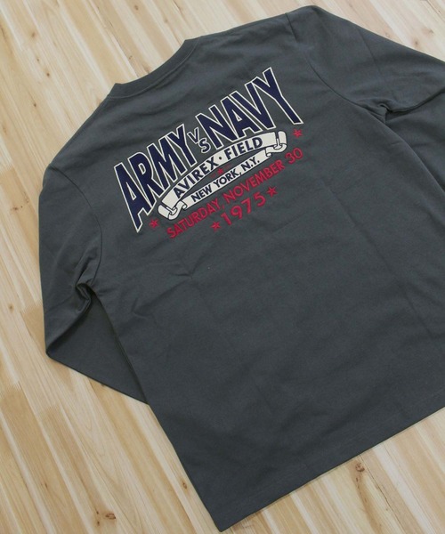 AVIREX(アヴィレックス)の「ARMY VS NAVY GAME DAY L/S T-SHIRT(Tシャツ/カットソー・メンズ・ホワイト/ネイビー/チャコールグレー・XXL/XL/L/M)」の9枚目の写真