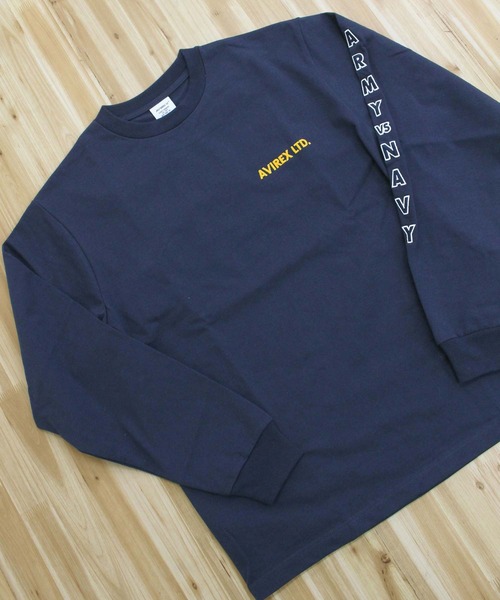 AVIREX(アヴィレックス)の「ARMY VS NAVY GAME DAY L/S T-SHIRT(Tシャツ/カットソー・メンズ・ホワイト/ネイビー/チャコールグレー・XXL/XL/L/M)」の11枚目の写真