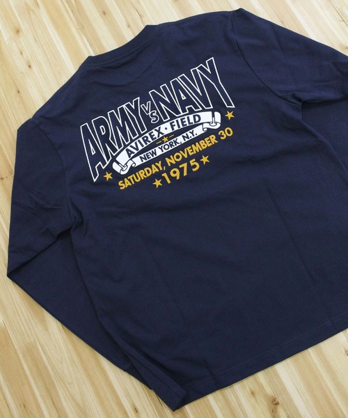 AVIREX(アヴィレックス)の「ARMY VS NAVY GAME DAY L/S T-SHIRT(Tシャツ/カットソー・メンズ・ホワイト/ネイビー/チャコールグレー・XXL/XL/L/M)」の12枚目の写真