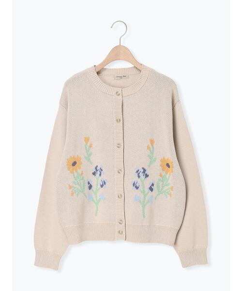Samansa Mos2（サマンサ モスモス）の「花柄ジャカードカーディガン（カーディガン/ボレロ・レディース・グレー/サックスブルー/ベージュ・F）」の18枚目の写真