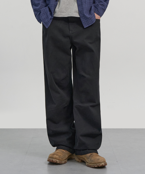 EXCONTAINER(エックスコンテナ)の「ユーティリティダートコットンパンツ(ブラック)(その他パンツ・メンズ・その他・SMALL/MEDIUM/LARGE/X-LARGE)」の1枚目の写真
