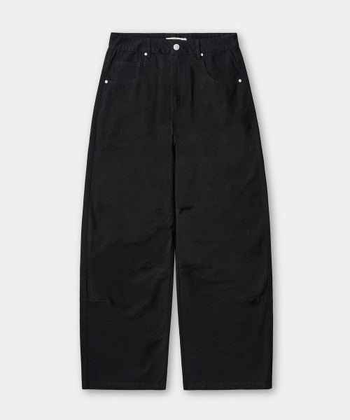 EXCONTAINER(エックスコンテナ)の「ユーティリティダートコットンパンツ(ブラック)(その他パンツ・メンズ・その他・SMALL/MEDIUM/LARGE/X-LARGE)」の2枚目の写真