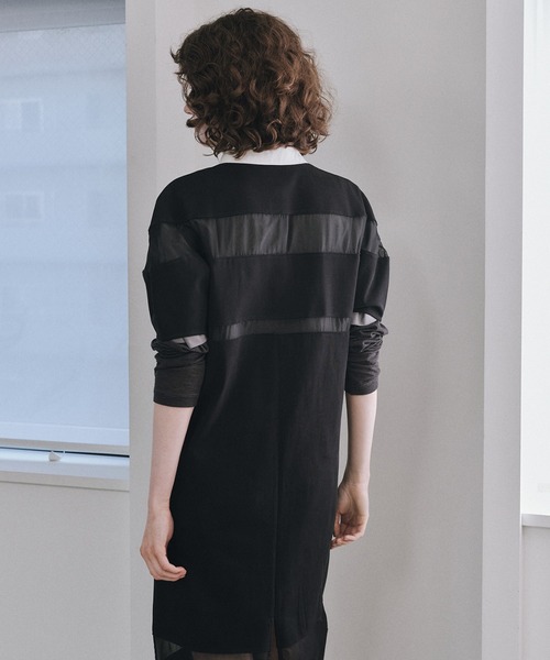 LE CIEL BLEU(ルシェルブルー)の「モックレイヤーLS Tシャツ / Mock-Layer LS T-Shirt(Tシャツ/カットソー・レディース・グレー/ホワイト・36)」の14枚目の写真