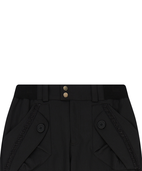 LUVISTRUE(ラヴイズトゥルー)の「EL RIBBON BOOTSCUT PANTS(BLACK)(その他パンツ・レディース・その他・SMALL/MEDIUM)」の4枚目の写真