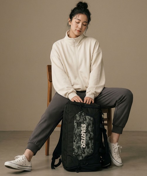 STARTER(スターター)の「【karlas別注】Starter/スターター 3WAY ボストンバッグ 大容量 ショルダー リュック 手持ち(ボストンバッグ・メンズ・ブラック/ブラック×グレー・FREE)」の10枚目の写真