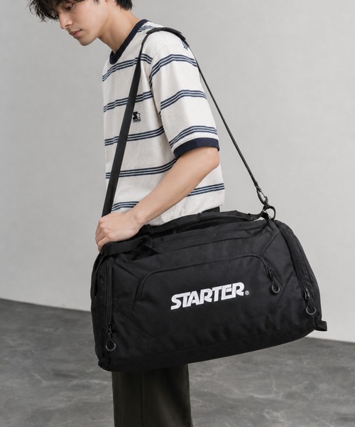 STARTER(スターター)の「【karlas別注】Starter/スターター 3WAY ボストンバッグ 大容量 ショルダー リュック 手持ち(ボストンバッグ・メンズ・ブラック/ブラック×グレー・FREE)」の15枚目の写真