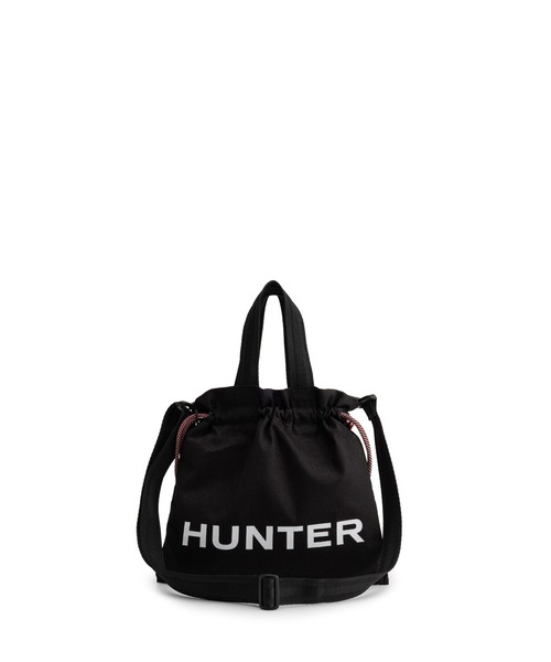 HUNTER｜ハンターのトートバッグ（ブラック/黒色系・バックプリント