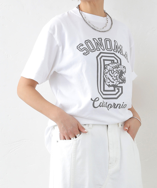 JOURNAL STANDARD LUXE（ジャーナルスタンダード　ラックス）の「SONOMA Print T（Tシャツ/カットソー・レディース・グレー/ホワイト・FREE）」の2枚目の写真