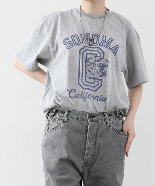 JOURNAL STANDARD LUXE（ジャーナルスタンダード　ラックス）の「SONOMA Print T（Tシャツ/カットソー・レディース・グレー/ホワイト・FREE）」の5枚目の写真