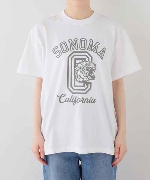 JOURNAL STANDARD LUXE（ジャーナルスタンダード　ラックス）の「SONOMA Print T（Tシャツ/カットソー・レディース・グレー/ホワイト・FREE）」の9枚目の写真
