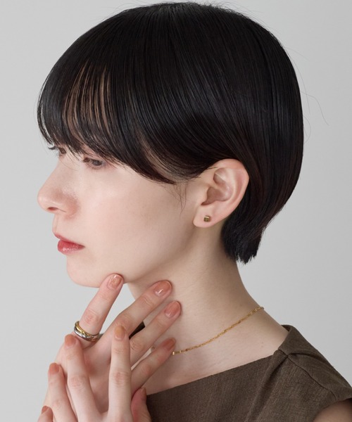 ciite' surgical stainless(シーテサージカルステンレス)の「【金属アレルギー対応】シンプルスクエア ピアス(両耳用) サージカルステンレス(ピアス(両耳用)・レディース・シルバー/ゴールド・S/M/L)」の15枚目の写真