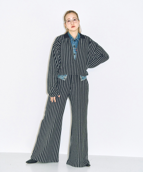 CITYSHOP（シティーショップ）の「[THE MOOD]パイルスキッパーTシャツ（Tシャツ/カットソー・レディース・ブラック/チャコールグレー・FREE）」の5枚目の写真