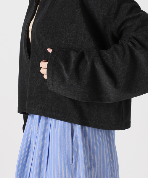 CITYSHOP（シティーショップ）の「[THE MOOD]パイルスキッパーTシャツ（Tシャツ/カットソー・レディース・ブラック/チャコールグレー・FREE）」の12枚目の写真