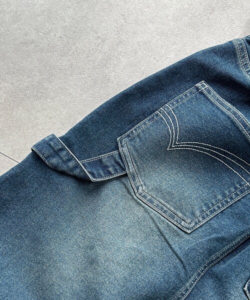 CPCM(シーピーシーエム)の「ストレッチデニムペインタースカート(スカート・レディース・ブルー/ネイビー/ブラック・SMALL/MEDIUM)」の19枚目の写真