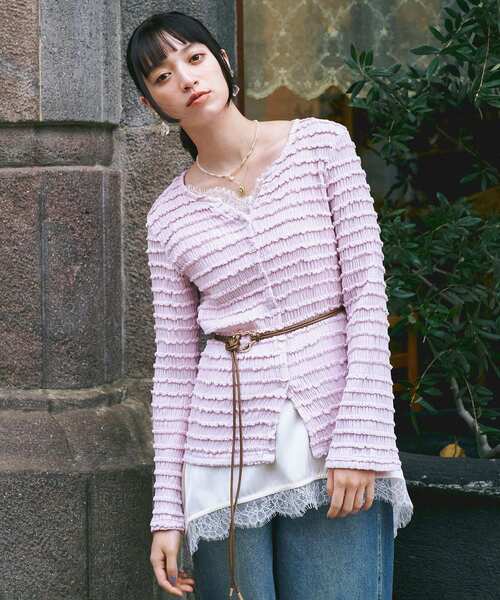 earth music&ecology(アースミュージックアンドエコロジー)の「ニュアンスバックルサッシュベルト(ベルト・レディース・ブラック/ライトブラウン・FREE)」の4枚目の写真