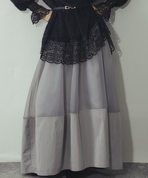 ANOTHER S（アナザーエス）の「オーガンジー/タフタ異素材コクーンスカート（スカート）」