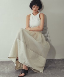 ANOTHER S（アナザーエス）の「オーガンジー/タフタ異素材コクーンスカート（スカート）」