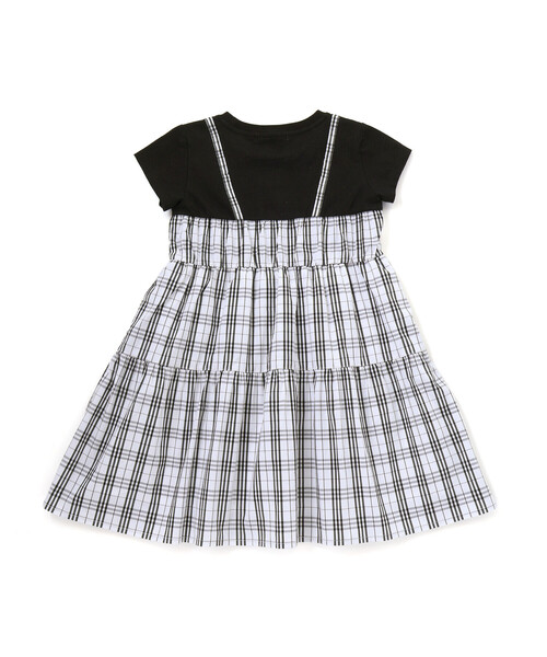 BeBe Petits Pois Vert(ベベプチポワヴェール)の「【店舗限定】マドラスチェックドッキングワンピース(ワンピース・キッズ・ブルー系その他2/ブラック系その他・140cm/130cm/120cm/110cm/100cm/150cm)」の12枚目の写真
