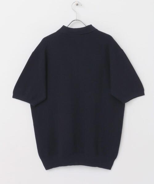 URBAN RESEARCH ROSSO MEN（アーバンリサーチロッソメン）の「『WEB限定』変形カノコ半袖ニットポロ（ポロシャツ・メンズ・ネイビー/ライトグレー/カーキ/ブラック・MEDIUM/LARGE）」の10枚目の写真