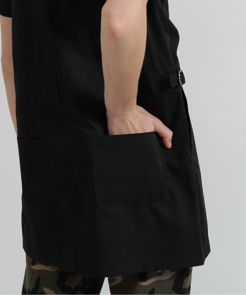 AVIREX（アヴィレックス）の「SHORT-SLEEVE MILITARY MINI SHIRT DRESS（シャツワンピース・レディース・オリーブ/ブラック・S/M）」の7枚目の写真
