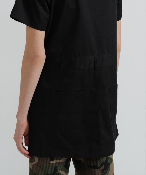 AVIREX（アヴィレックス）の「SHORT-SLEEVE MILITARY MINI SHIRT DRESS（シャツワンピース・レディース・オリーブ/ブラック・S/M）」の8枚目の写真