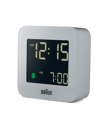 BRAUN（ブラウン）の「BRAUN DIGITAL ALARM CLOCK GRAY BC08G（置時計）」