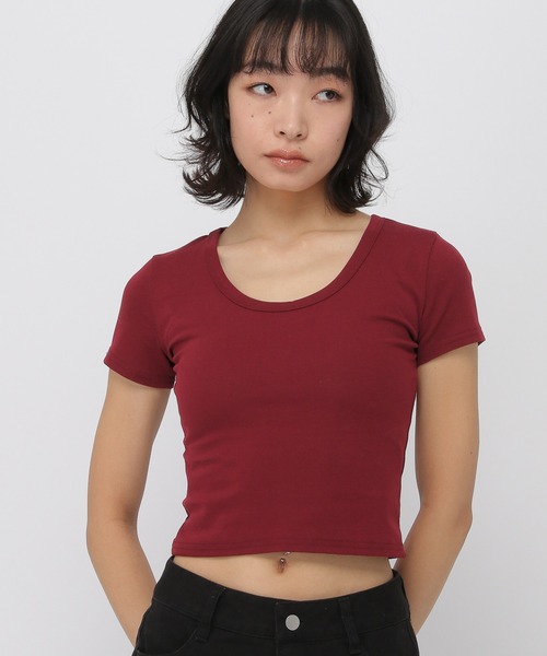 3.3 Field Trip （3.3フィールドトリップ）の「3.3 Field Trip／バックレースデザインT（Tシャツ/カットソー・レディース・ブラック/ワイン/グレー・FREE）」の3枚目の写真