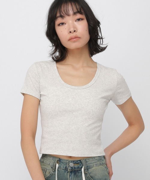 3.3 Field Trip （3.3フィールドトリップ）の「3.3 Field Trip／バックレースデザインT（Tシャツ/カットソー・レディース・ブラック/ワイン/グレー・FREE）」の14枚目の写真