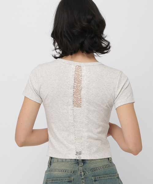 3.3 Field Trip （3.3フィールドトリップ）の「3.3 Field Trip／バックレースデザインT（Tシャツ/カットソー・レディース・ブラック/ワイン/グレー・FREE）」の16枚目の写真