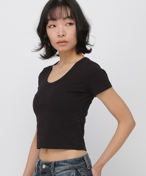 3.3 Field Trip （3.3フィールドトリップ）の「3.3 Field Trip／バックレースデザインT（Tシャツ/カットソー・レディース・ブラック/ワイン/グレー・FREE）」の21枚目の写真