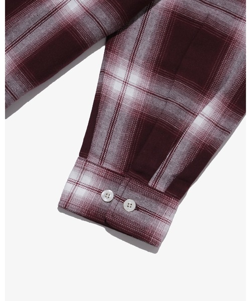 KEBOZ（ケボズ）の「OMBRE CHECK SHIRT（シャツ/ブラウス・メンズ・バーガンディー・XL/L/M）」の2枚目の写真