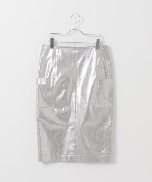 CALMER（カルメール）の「Shiny Brighton Skirt（スカート・レディース・シルバー・1/2）」の8枚目の写真