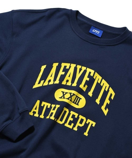 LFYT(エルエフワイティー)の「LFYT ラファイエット - ATHLETICS CREW SWEAT クルーネックスウェット LS260701(スウェット・メンズ・ネイビー/グリーン/ヘザーグレー・MEDIUM/X-LARGE/LARGE/SMALL/XX-LARGE)」の11枚目の写真