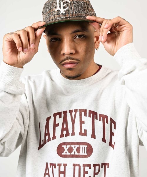 LFYT(エルエフワイティー)の「LFYT ラファイエット - ATHLETICS CREW SWEAT クルーネックスウェット LS260701(スウェット・メンズ・ネイビー/グリーン/ヘザーグレー・MEDIUM/X-LARGE/LARGE/SMALL/XX-LARGE)」の15枚目の写真