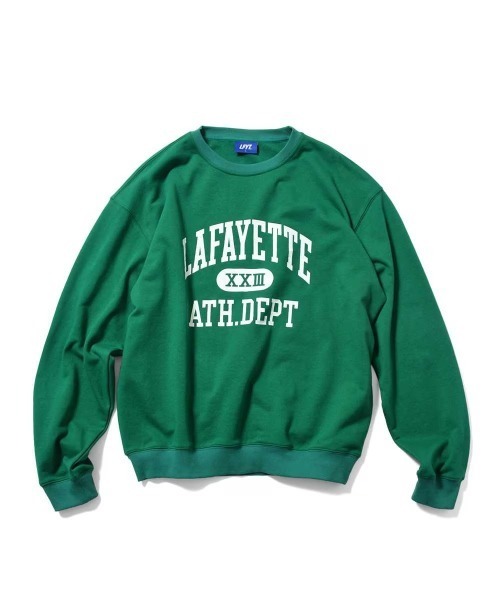 LFYT(エルエフワイティー)の「LFYT ラファイエット - ATHLETICS CREW SWEAT クルーネックスウェット LS260701(スウェット・メンズ・ネイビー/グリーン/ヘザーグレー・MEDIUM/X-LARGE/LARGE/SMALL/XX-LARGE)」の19枚目の写真