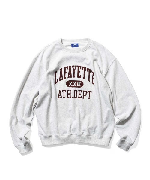 LFYT(エルエフワイティー)の「LFYT ラファイエット - ATHLETICS CREW SWEAT クルーネックスウェット LS260701(スウェット・メンズ・ネイビー/グリーン/ヘザーグレー・MEDIUM/X-LARGE/LARGE/SMALL/XX-LARGE)」の18枚目の写真