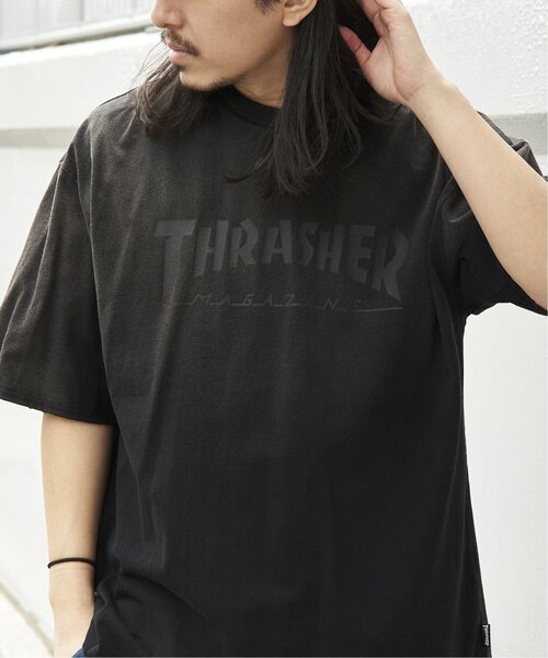 THRASHER(スラッシャー)の「THRASHER スラッシャー ヴィンテージダメージTシャツ(Tシャツ/カットソー・メンズ・ブラウン/ネイビー/ピンク/ブラック・LL/L/M)」の2枚目の写真