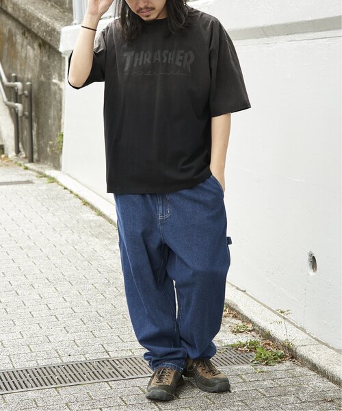 THRASHER(スラッシャー)の「THRASHER スラッシャー ヴィンテージダメージTシャツ(Tシャツ/カットソー・メンズ・ブラウン/ネイビー/ピンク/ブラック・LL/L/M)」の14枚目の写真