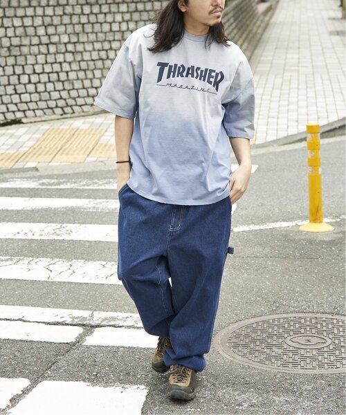 THRASHER(スラッシャー)の「THRASHER スラッシャー ヴィンテージダメージTシャツ(Tシャツ/カットソー・メンズ・ブラウン/ネイビー/ピンク/ブラック・LL/L/M)」の18枚目の写真